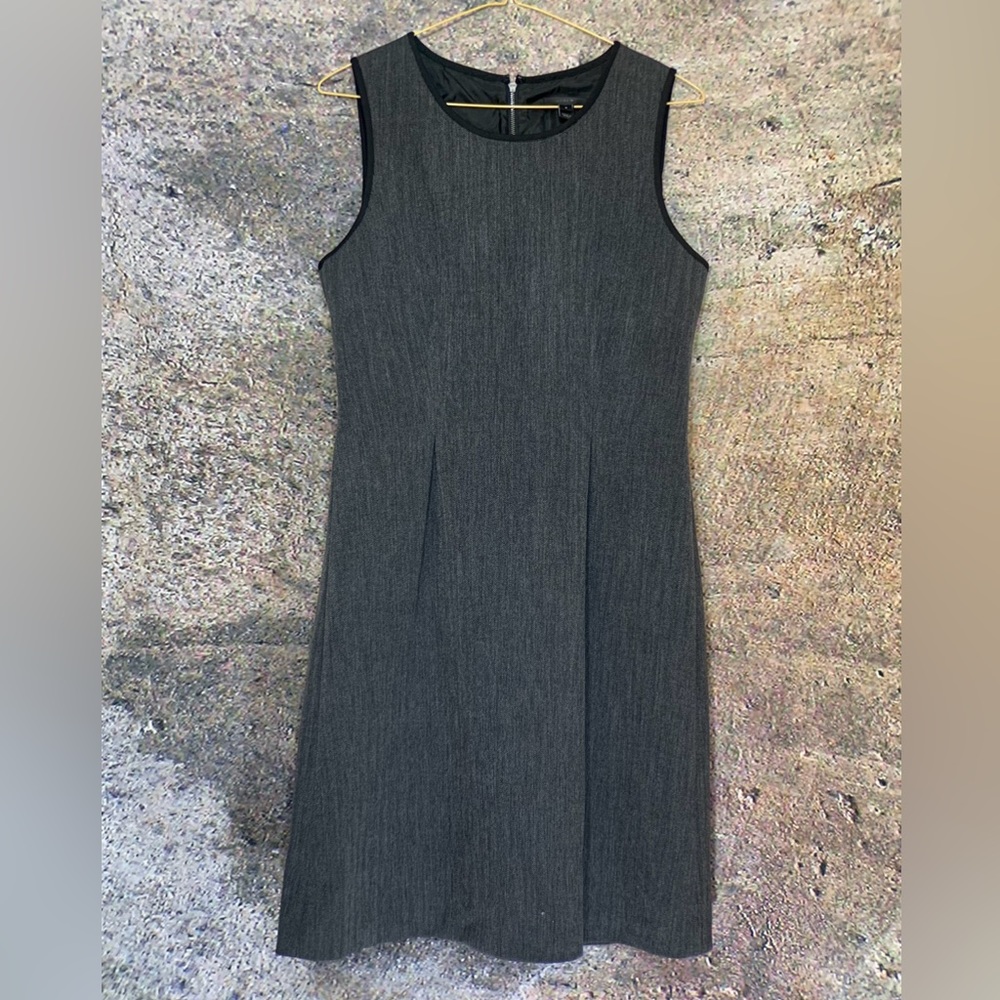 J. Crew vintage midi office dress - pleated structured dress - suit material - 8